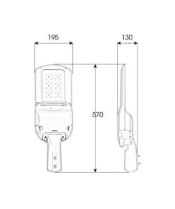 Đèn LED đường phố M23 - 50W