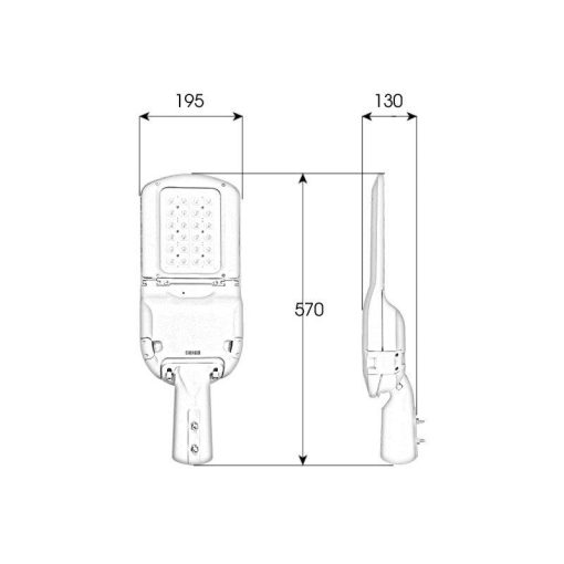 Đèn LED đường phố M23 - 50W